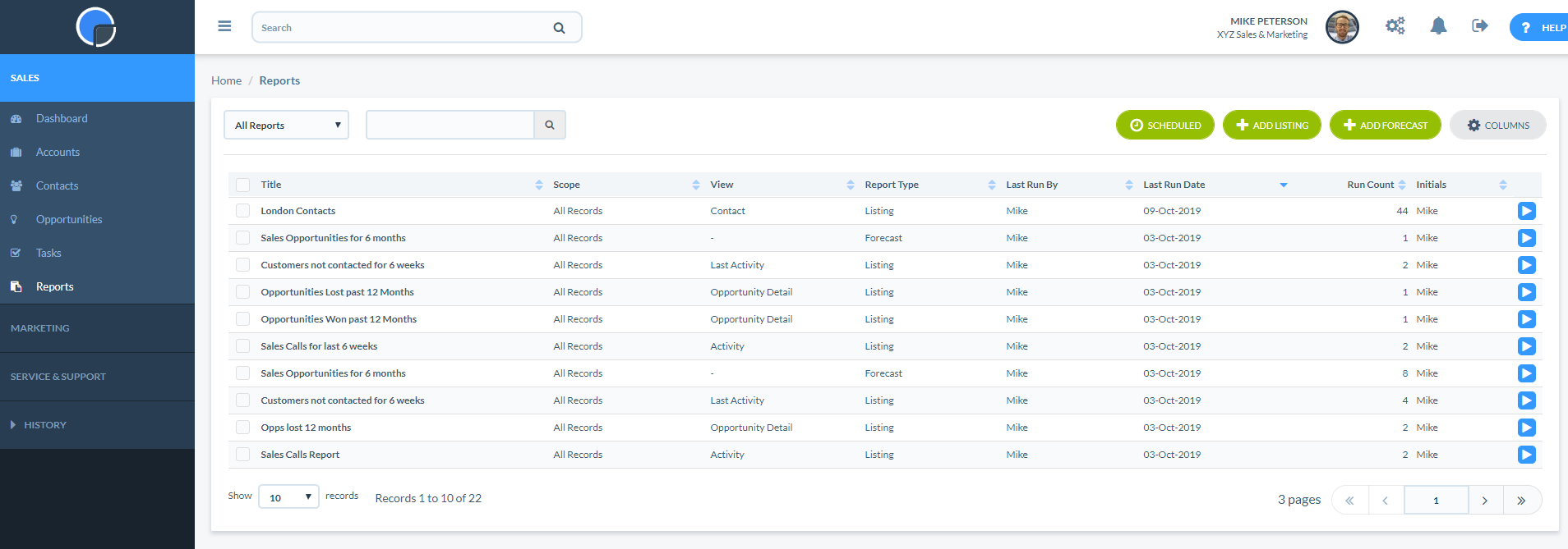 really simple systems reports summary