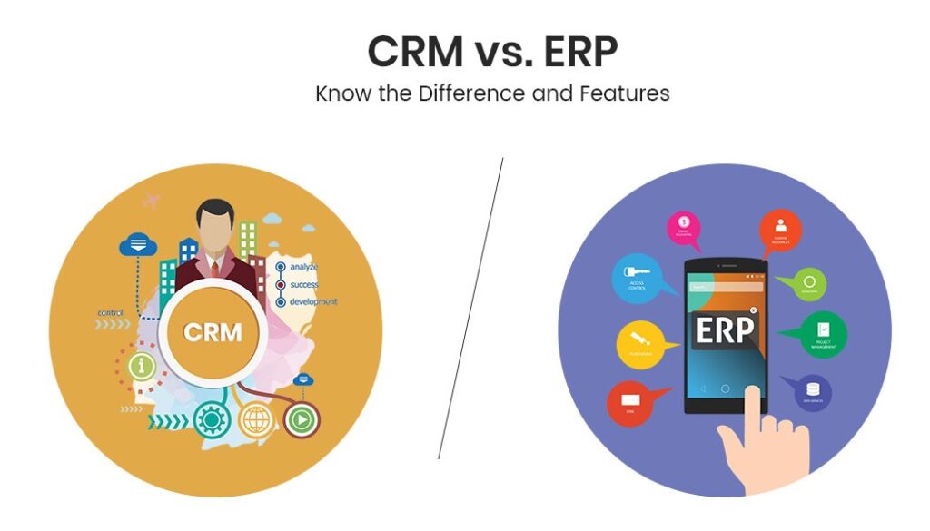 crm erp difference diagram