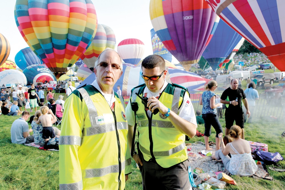 British Red Cross at a Balloon festival 